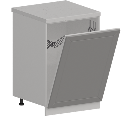 Кухня Модуль ШНВ 600 Белый / Лайт Грей