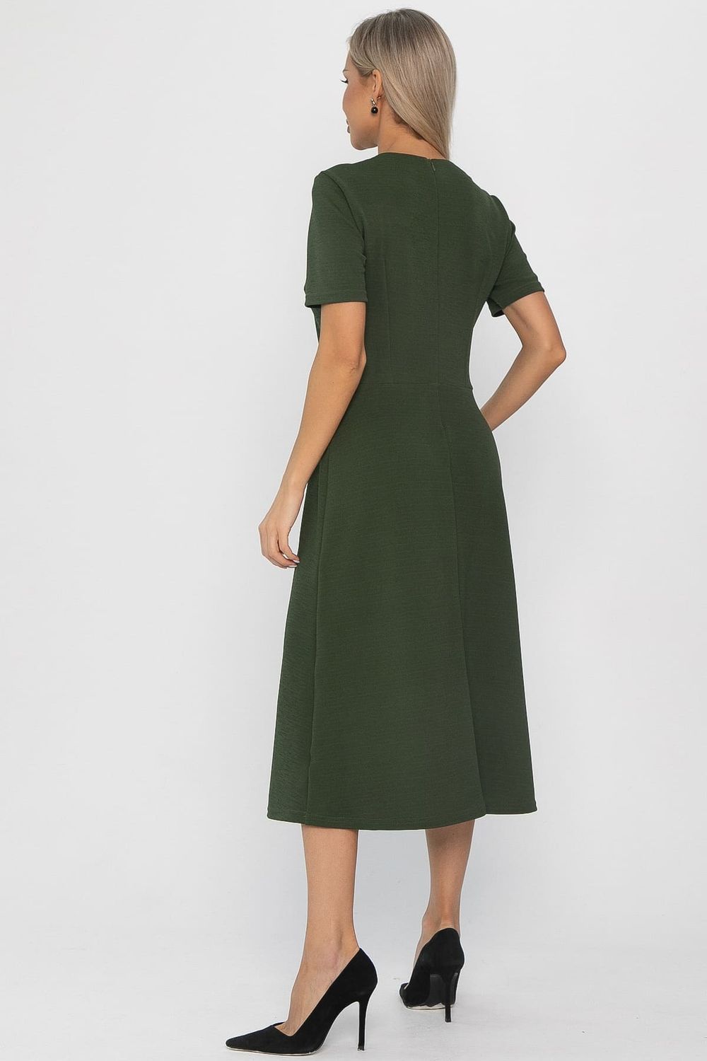 Платье трикотажное Парижанка (зеленое) П14415-10М LT Collection