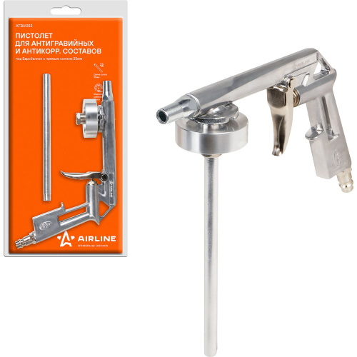 Пистолет для антигравийных и антикоррозийных составов с прямым соплом 25мм ATBU053 AIRLINE