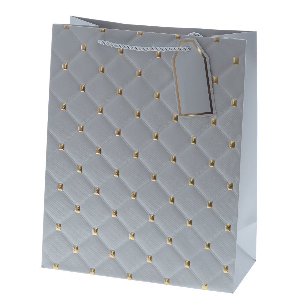 GAEM Пакет подарочный M (бумага 210г/м2, блок 12шт), L26 W12 H32 см, 8в.