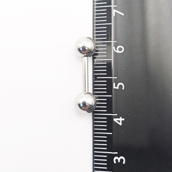 Штанги (4 шт.)  10 мм , толщиной 1,6 мм с шариками 3,4,5,6 мм для пирсинга. Медицинская сталь.