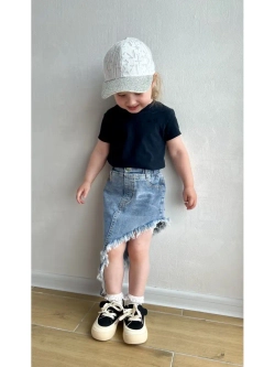 Юбка джинсовая асимметричная