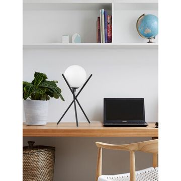 Настольная лампа 1*E27 39593 черный/белый SALVEZINAS Eglo