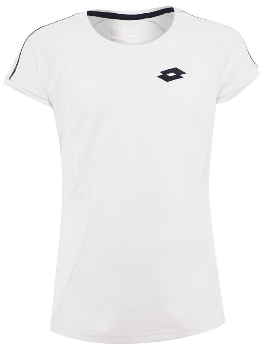 Футболка для девочки теннисная Lotto Squadra Girl Tee - brilliant white