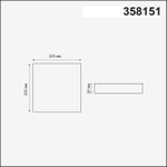 358151 SPOT NT19 501 белый Встраиваемый светильник IP20 LED 3000K 24W 85 - 265V MON