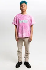 Футболка SCOPES Worldwide Розовая Тай Дай