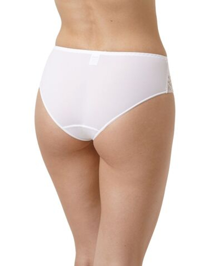 Трусики-слипы из микроволокна с кружевной вставкой (Размер: 48) (Цвет: белый)