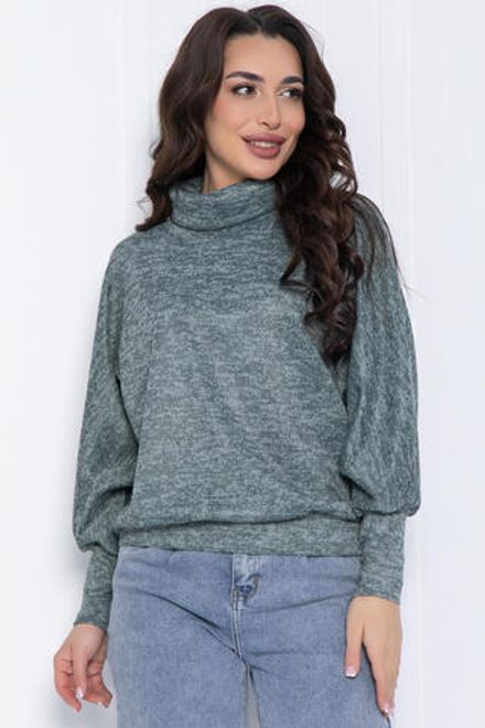 Джемпер Бернарда (мятный меланж) Б12490-8 LT Collection