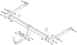 Фаркоп Brink (Thule) 604200 для MAZDA CX-3 15-(паспорт и сертификат в комплекте)(без электрики)