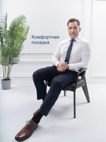 Сорочка мужская VESTER длинный рукав, цвет белый, бамбуковое волокно