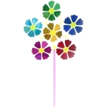 Ветрячок «Цветочки» d=30 см, 50 см