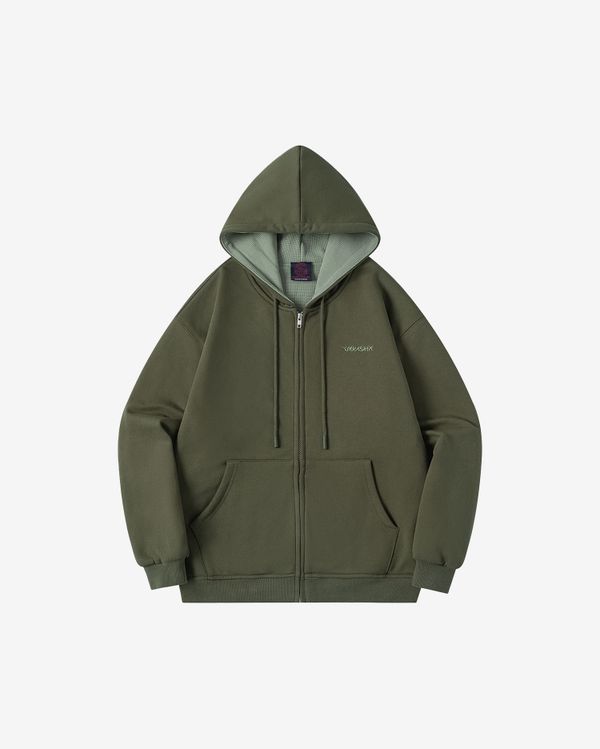 Худи Zip HTF темно-зеленый - фото 1