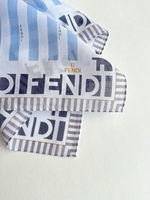 Платок голубой в полоску Fendi