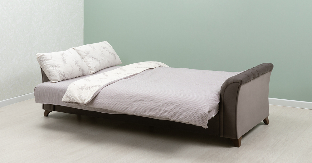 Ирис диван-кровать (серо-коричневый)