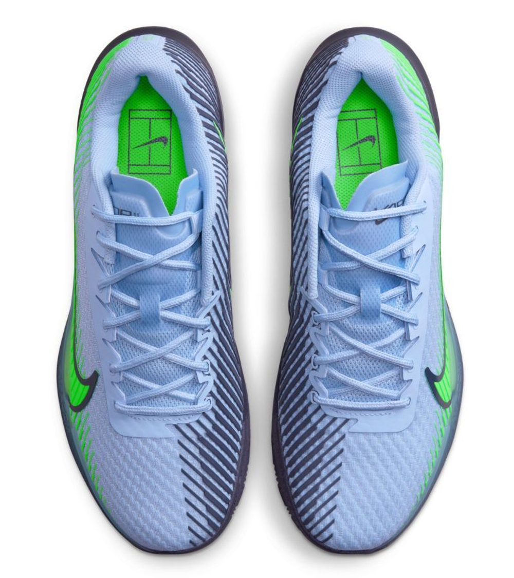 Мужские кроссовки теннисные Nike Zoom Vapor 11 Clay - cobalt bliss/gridiron/green strike/green strike