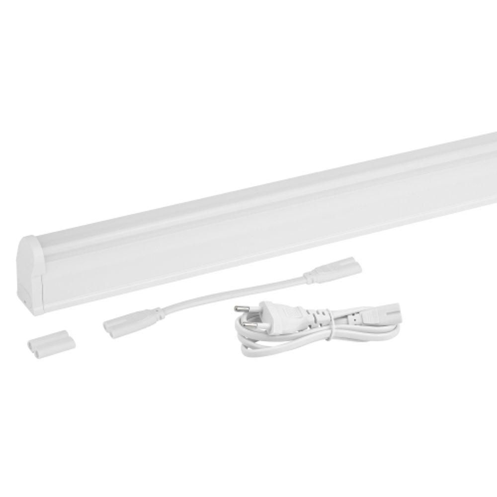 Линейный светодиодный светильник ЭРА LLED-01-08W-6500-W 8Вт 6500K L574мм с выключателем | Бытовые светодиодные линейные светильники