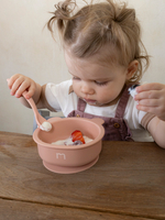 Набор посуды для детей - миска и ложка Мишка, Cotton candy