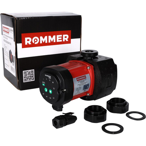 Насос циркуляционный ROMMER ERTI 25-40-130 с гайками в теплоизоляции (частотный)