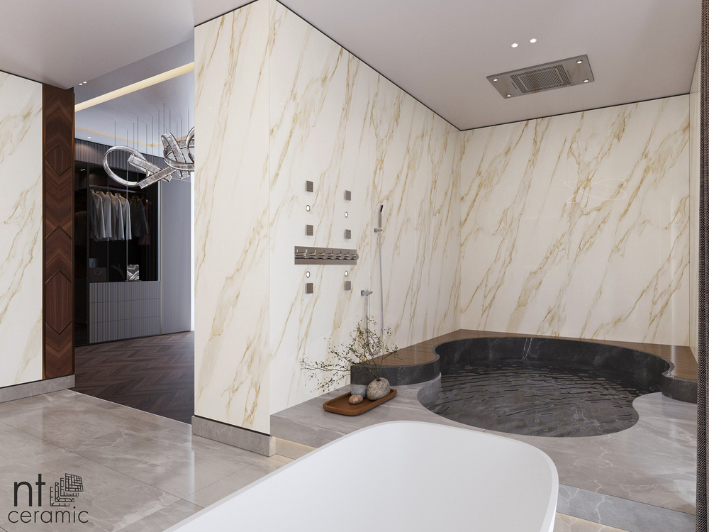 NT Ceramic Atlas Home Arabesco Gold 120x270