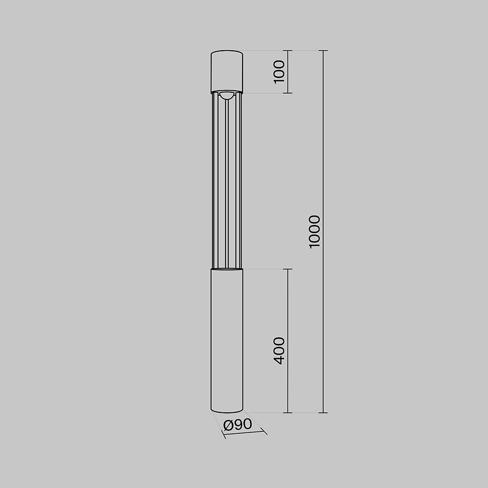 Ландшафтный светильник Maytoni Mill O427FL-L12GF3K