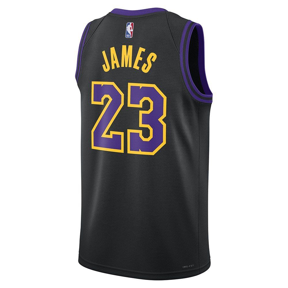 Баскетбольная джерси Nike Dri-FIT NBA Swingman Jersey LeBron James Los Angeles Lakers 2023/24 City Edition Black