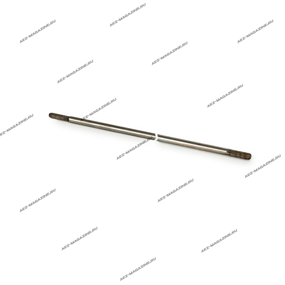 Вал для разъемной штанги бензокосы, 800мм, 9 зубов-квадрат