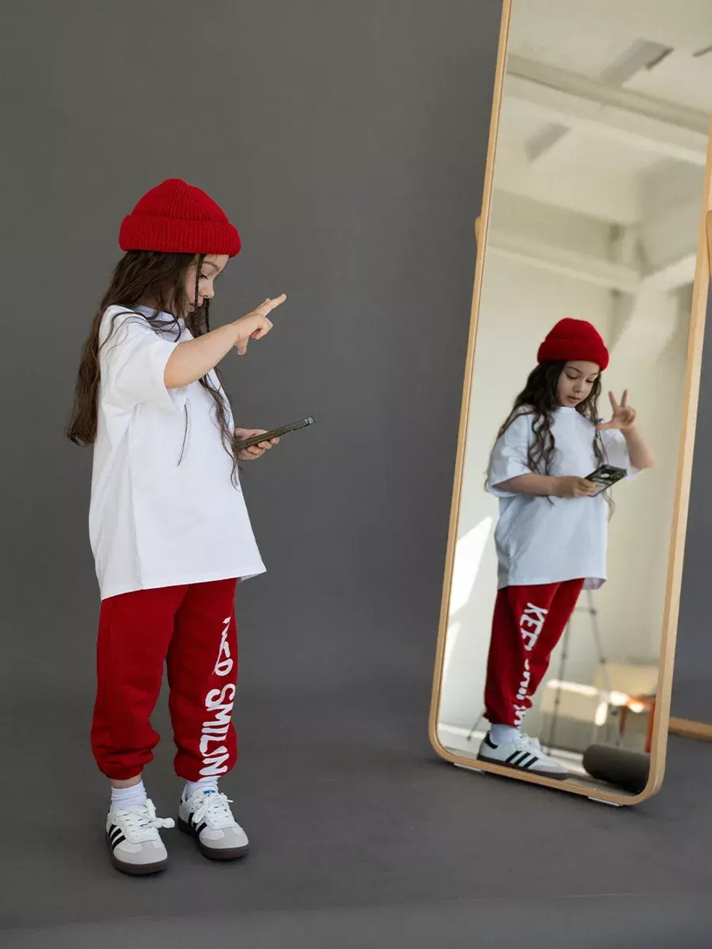 Штаны детские спортивные красные