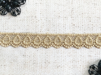Кружево плетеное, ш. 2-2,2 см, бежевый