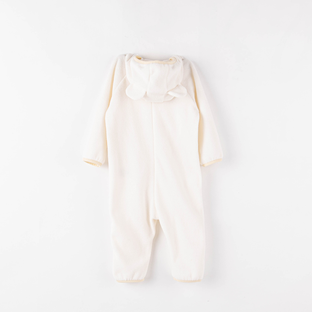 Комбинезон флисовый с ушками "Молоко" 0+