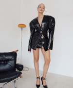 Мини юбка с высокой талией