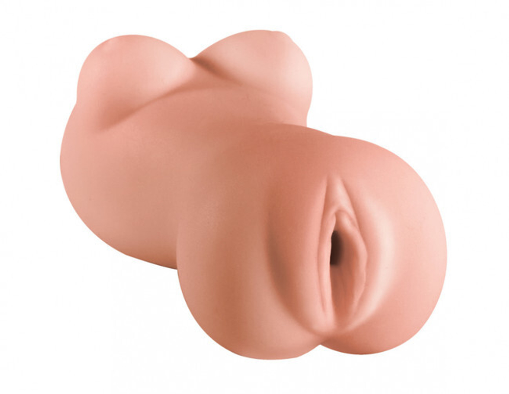 Мини-мастурбатор Angie с рельефом, (вторая кожа) (Цвет: телесный)