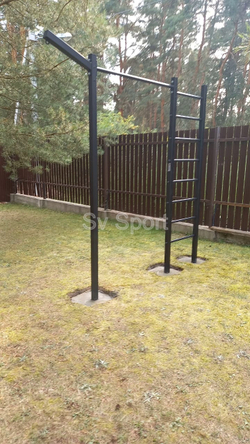 Монтаж уличной шведской стенки Sv Sport (3 вертикальных столба)