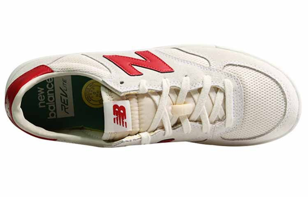 New Balance NB 300 retro casual low-top sneakers for men and women with the same beige red