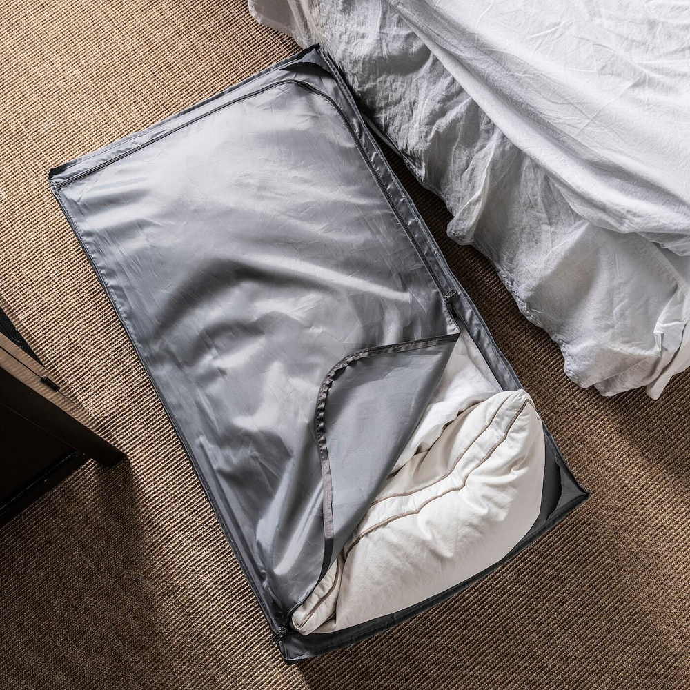 Чехол для хранения IKEA SKUBB (СКАББ), Полиэстер, Темно-серый, 93x55x19 см