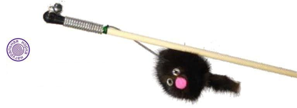 Махалка "Зверек из норки на веревке" GoSi без.уп., sh-07091