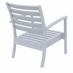 Кресло пластиковое Siesta Contract Artemis XL, серебристый