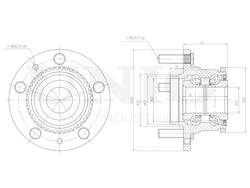 Ступица задняя (с ABS) UNIO HUB-20097