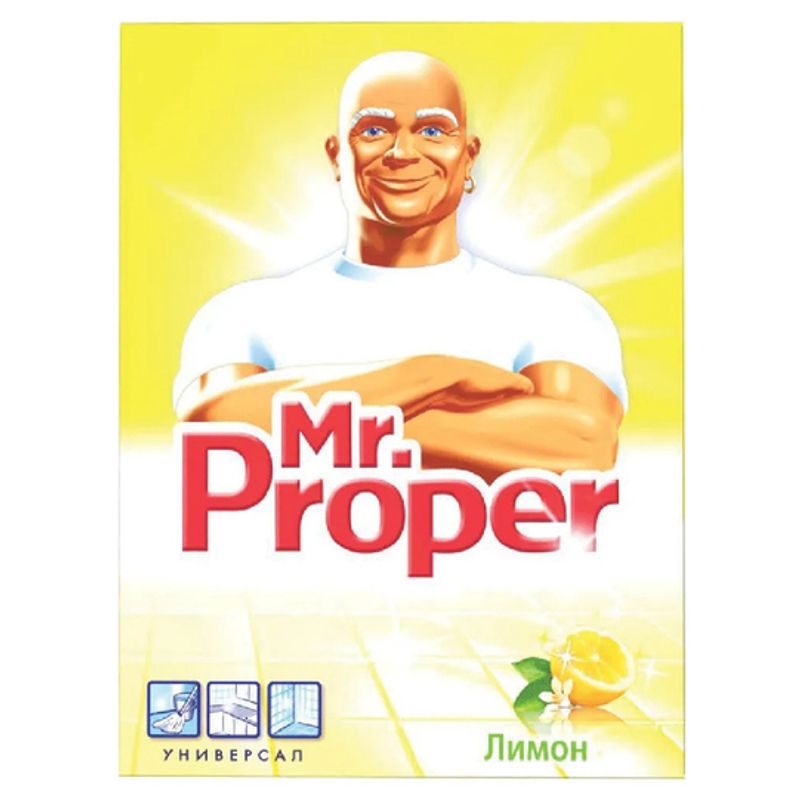 Порошок моющий универсальный Mr. Proper лимон 400 гр/пач 22 пач/кор