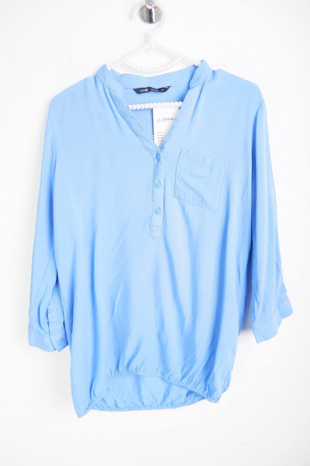 Блузка Oodji свободного кроя, маркировка 34, визуально на 40 размер