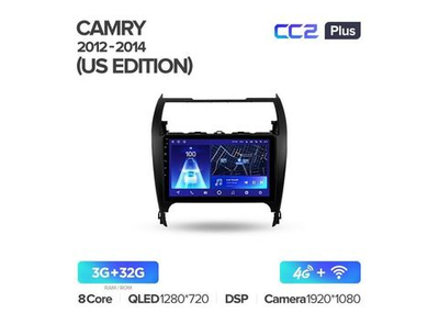 Магнитола Teyes CC2 Plus 3-32 Toyota Camry 7 XV 50 55 (Middle East) 2012-2014 10.2"