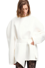 Свитшот с баской Феминизм молочный