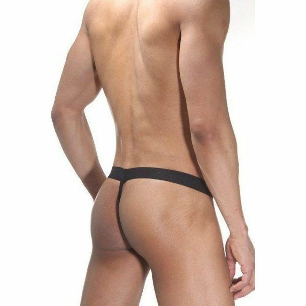 Мужские трусы стринги черные в сетку La Blinque LB15155