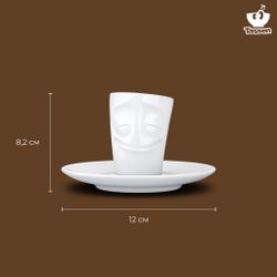 Кофейная пара Cheery, 80 мл, белая