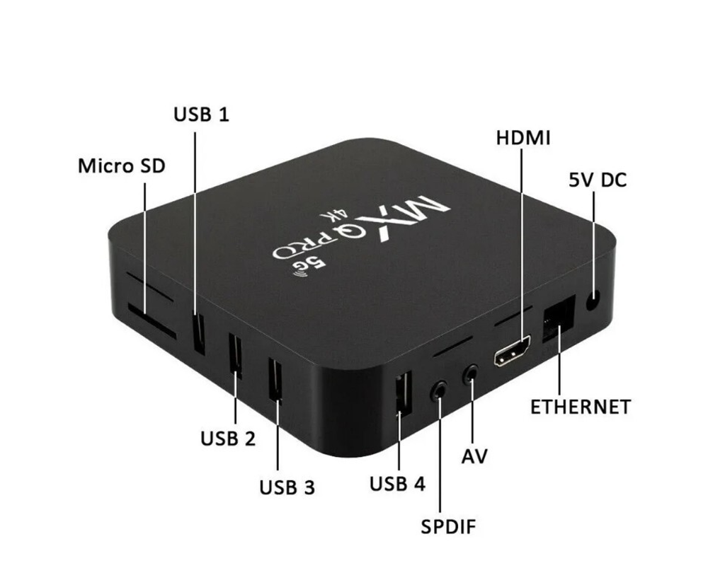 Smart TV Box MXQ PRO 4K (RAM1/ROM8Гб) 5G Android