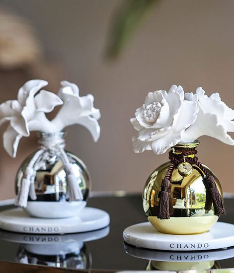 White Lily, ароматический диффузор с необычными палочками, Chando