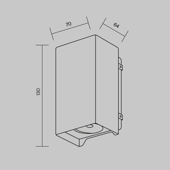 Уличный настенный светодиодный светильник Maytoni Shell O570WL-L10B3K