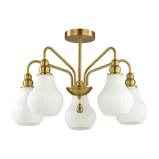 4562/5C MODERNI LN21 000 латунь Люстра потолочная E27 5*60W 220V ELEONORA