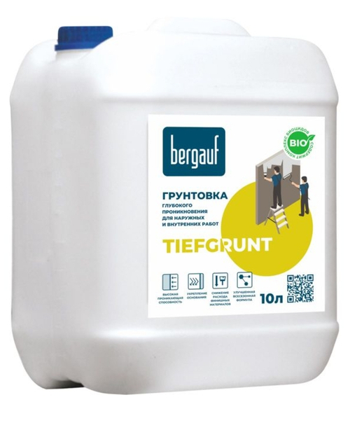 Грунтовка Bergauf TiefGrunt глубокого проникновения, 10 л