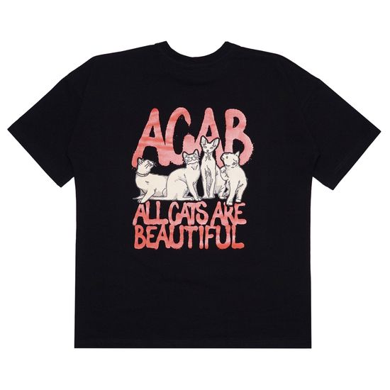 Футболка HOOK «ACAB» оверсайз чёрный