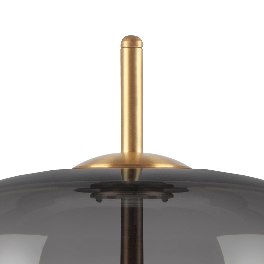 804918 Настольная лампа CUPOLA LED 9W 450LM ЗОЛОТО/ДЫМЧАТЫЙ 3000K